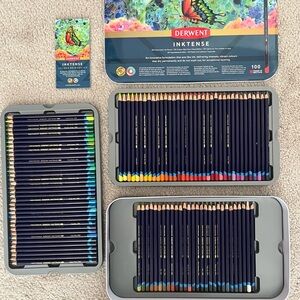 LIKE NEW 100 Count Derwent Inktense Pencils